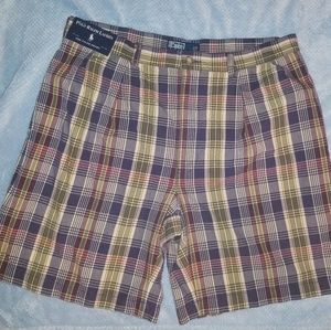NWT 🏇🏾 Ralph Lauren Polo plaid ❤💙Tyler Short